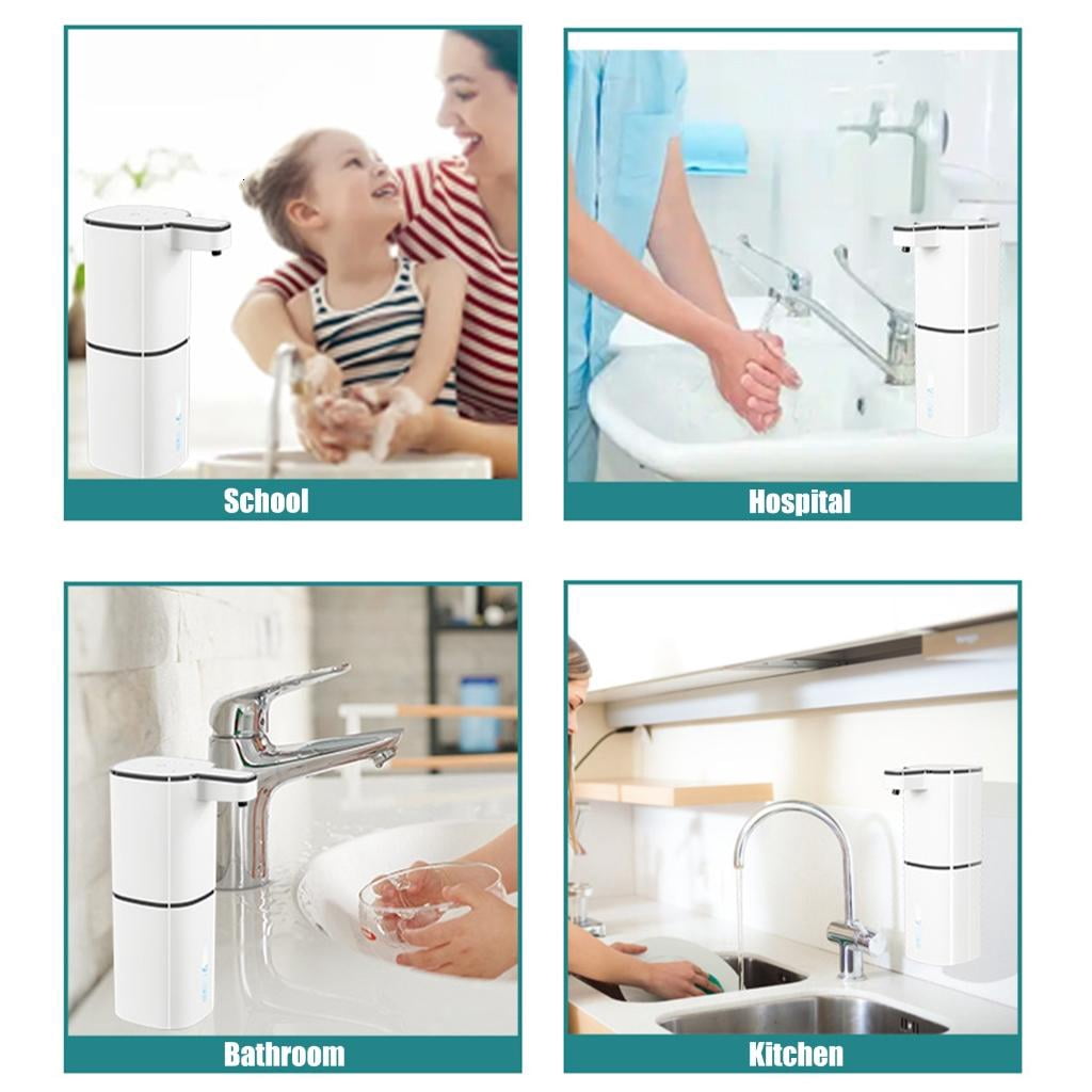 Rechargeable Foam Soap Dispenser Automatic Induction Foam Hand Washer Touchless Soap Dispensers for Kitchen & Bathroom