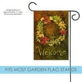thumbnail image 3 of Toland Home Garden Leaf Wreath Welcome Fall Flag Double Sided 12x18 Inch, 3 of 5