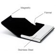 thumbnail image 5 of Crday Business Card Holder, Slim Professional 2 Packs Pu Leather+stainless Steel Gift, 5 of 5