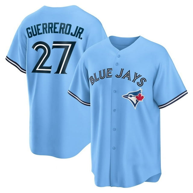 Men's Toronto Blue Jays Vladimir Guerrero Jr. Jersey 27# Adult Baseball Jersey Player Name Sport Shirt