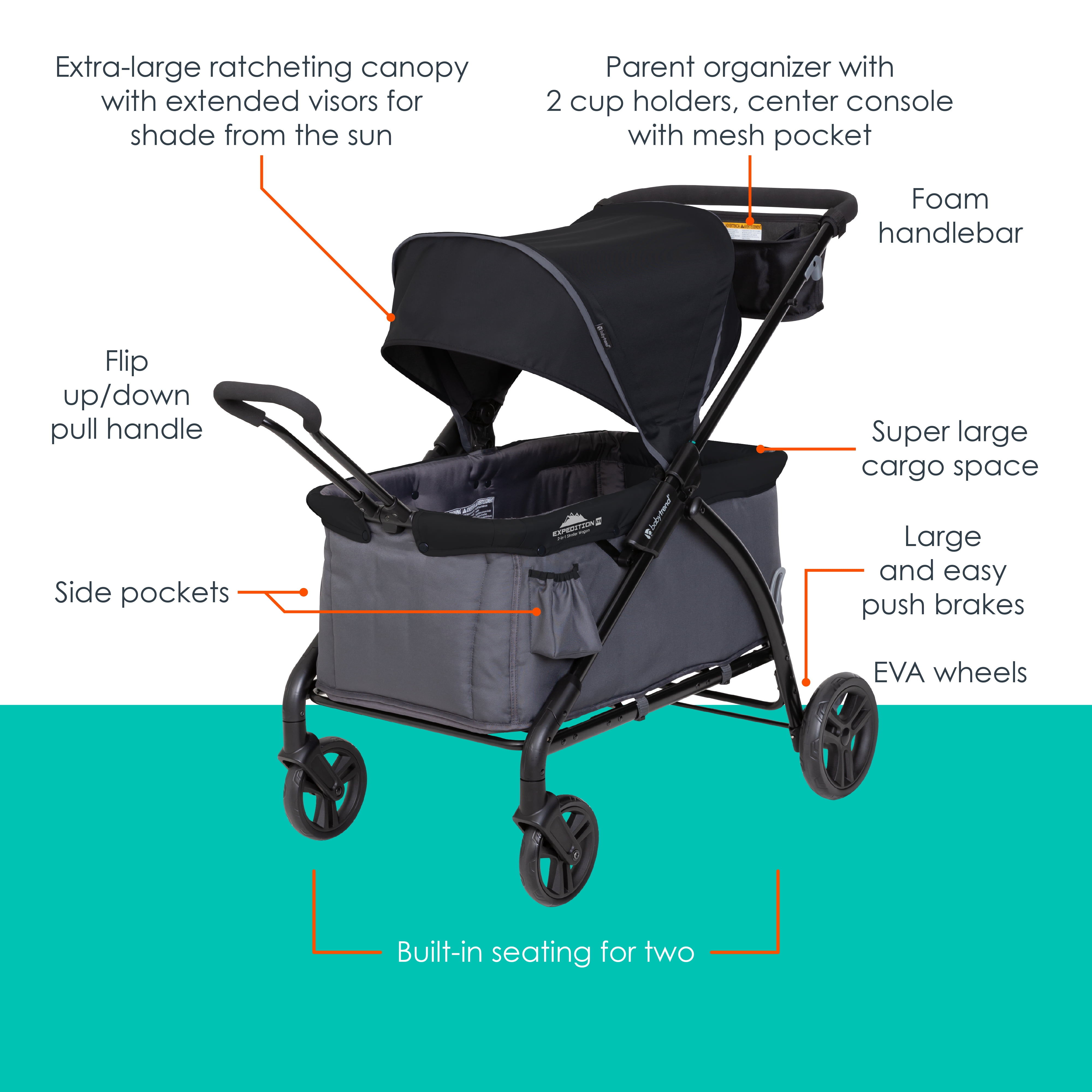 Baby Trend Expedition™ LTE 2-in-1 Stroller Wagon