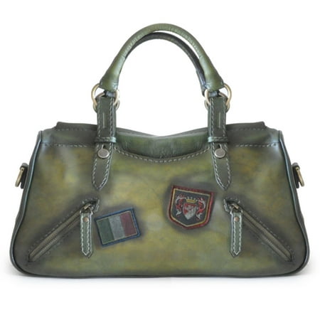 - Pratesi Womens Italian Leather Abetone Large Handbag Tote in Cow Leather