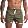 thumbnail image 5 of EOYWHK Workout Shorts for Men Breathable with Pockets Drawstring Mens Active Shorts Soft Lightweight Breathable Active Shorts for Men Army Green, Size L, 5 of 6