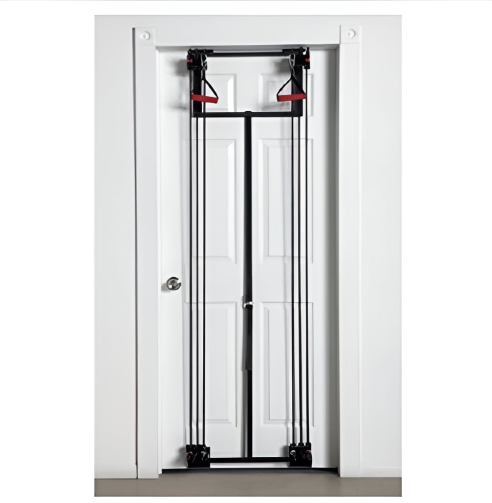 Tower 200 Door Gym Full Body Workout Training System with Handles Ankle Straps Straight Bar Walmart