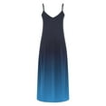 thumbnail image 6 of Axiiglly Plus Size Dress for Women Gradient Color Maxi Dresses Spaghetti Straps Beach Dress Flowy Vacation Summer Casual Dress, 6 of 6