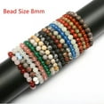 thumbnail image 5 of Natural Gemstone Bracelet Round Spacer Loose Beads 4mm 6mm 8mm Assorted Stones, 5 of 7