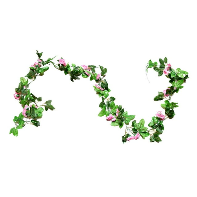 7.54ft Artificial Vines Artificial Leaf Guirnaldas Simulación Flor Follaje Rosado