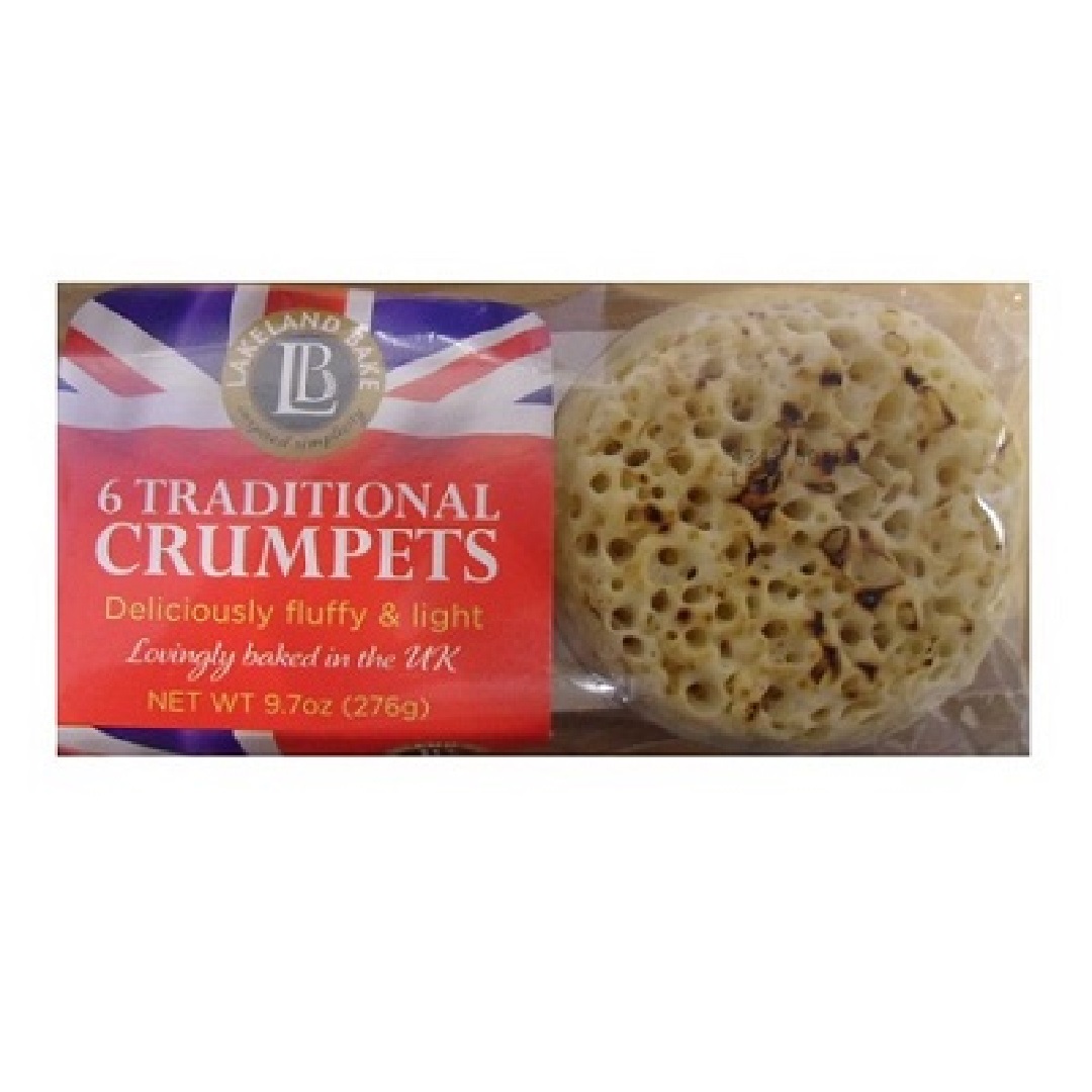 Crumpets  Bundle of 6 Lakeland Bake, Traditional British Crumpets, 6ct x 6 Packs Product of UK Free Shipping