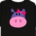 thumbnail image 4 of Inktastic Girl Hippo Girls Long Sleeve Toddler T-Shirt, 4 of 5