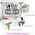 thumbnail image 6 of Wine Grapes Kitchen Curtains Short Small Rustic Purple Fruit Wooden Barn Fork and Spoon Rod Pocket Farmhouse Funny Quotes Bedroom Living Room Treatment Fabric 2 Panels 27.5Wx39H Inch, 6 of 6