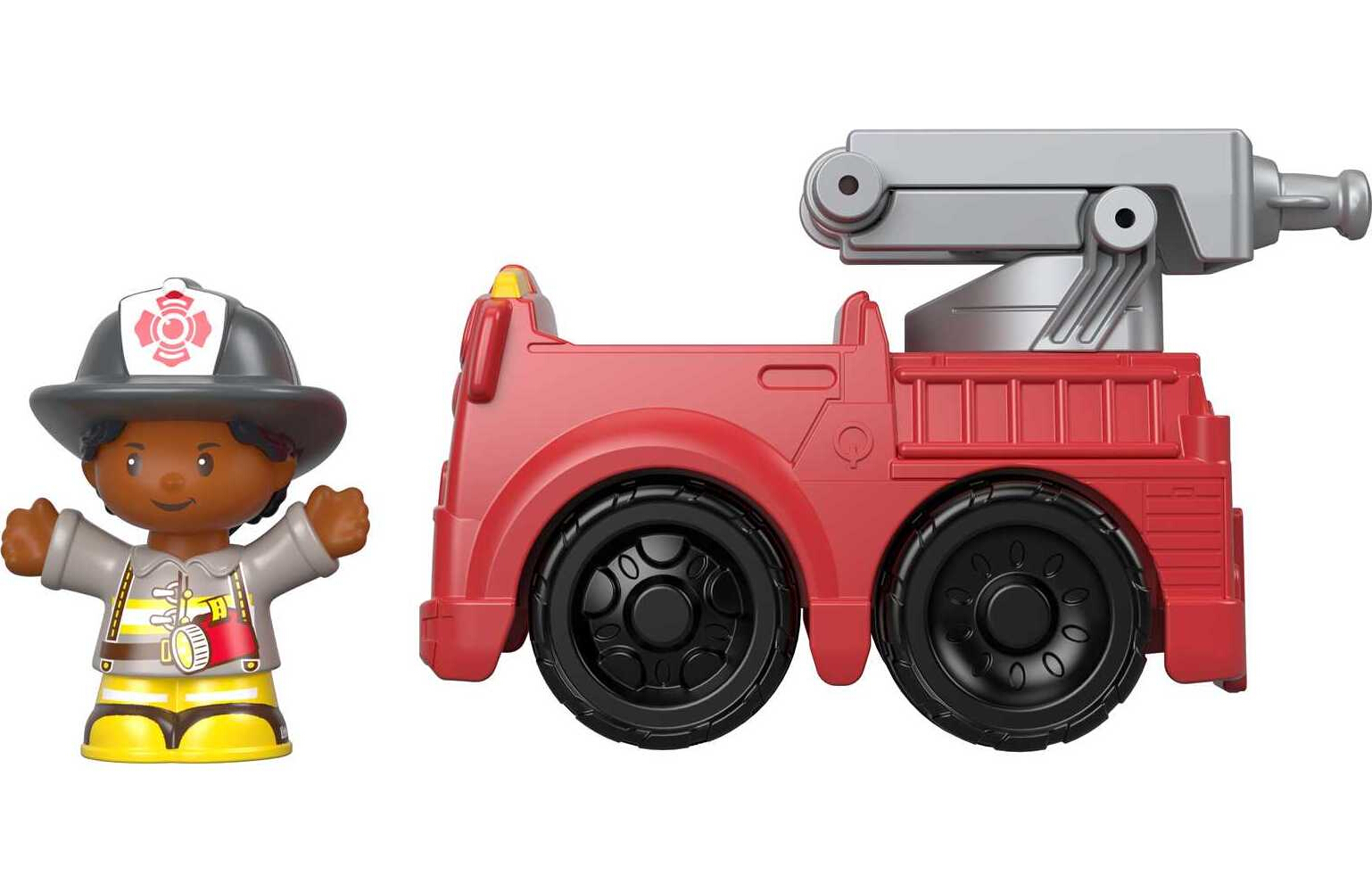 Fisher-Price Little People To the Rescue Fire Truck & Firefighter Figure for Toddlers - image 3 of 6