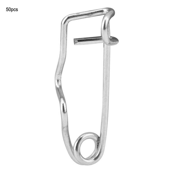 Fyydes Safety Pins,50pcs Metal Safety Needles Pins Brooch Locking Pin Clasp Pin Fastener Sewing Craft Tool