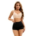 thumbnail image 4 of DARING DIVA Women's Tummy Control Lace Mesh Underwear Brief Shapewear Panties Black S, 4 of 6