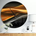 thumbnail image 2 of DesignArt Gold Silver Inward Lines Large Wall Clock, 2 of 2