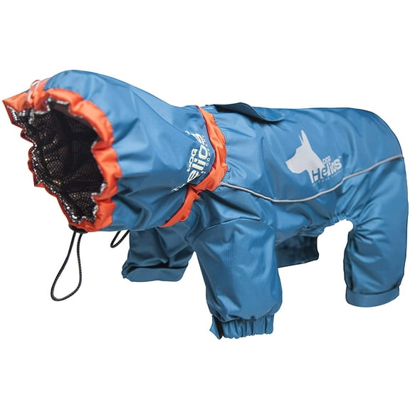 G3C7841LDOGHELIOS 'Weather-King' Windproof Waterproof and Insulated Adjustable Full Bodied Pet Dog Jacket Coat w/ Heat Retention Technology, X-Small, Blue