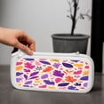 thumbnail image 6 of Leafs Doodle, Carrying Case For Nintendo Switch & OLED Version, Eva Lightweight Shockproof Protective Pouch Case for Game Console & Accessories with 10 Game Card Slot & Wristband, White, 6 of 6