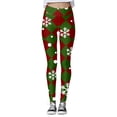 thumbnail image 1 of Leggings de cintura alta Gibobby Impresión digital 3D Navidad Pantalones para Yoga Correr Gimnasio Gris M, 1 of 4