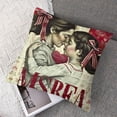 thumbnail image 7 of BANET  Mothers Day Throw Pillow Cushion Cover Pack of 2, Feliz Dia de las Madres Spanish Phrase on Vintage Dotted Backdrop, Zippered Double-Side Digital Print Decor, Magenta Beige 12x12in, 7 of 7