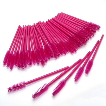 Luxur 50 Pcs Disposable Eyelash Brushes Wands Extension Mascara Applicator Makeup Tool