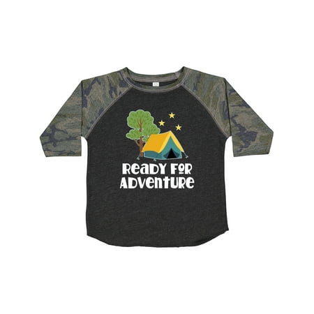 

Inktastic Camping Tent Ready for Adventure Gift Toddler Boy or Toddler Girl T-Shirt