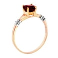 thumbnail image 2 of Galaxy Gold GG 14K Rose Gold 1.07 CTW Natural Diamonds and Garnet Ring - January Birthstone - Energy & Devotion - Sizes 5.5 to 11 - Fine Jewelry for Women, 2 of 3