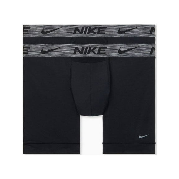 Men's Nike KE1076 Reluxe Boxer Briefs - 2 Pack (Black L)