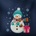thumbnail image 2 of EMBROIDERED Christmas Snowman Sweatshirt, Winter Vibes Sweatshirt, Snowman with Christmas Tree Shirt, Christmas Shirts for Women, 2 of 5