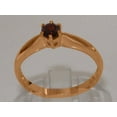 thumbnail image 3 of LBG British Made 10k Rose Gold Natural Garnet Womens Engagement Ring - 33 size options - Size 10.75, 3 of 7