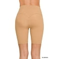 thumbnail image 3 of Zenana Women’s Brushed Wide Waistband Biker Regular Size Shorts – Soft & Stretchy Everyday Comfort, 3 of 4