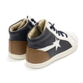 thumbnail image 5 of Old Soles Boys Shoot High Shoes, Navy \ Snow,33 EU (1.5 US) M US, 5 of 7