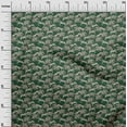 thumbnail image 3 of oneOone Cotton Poplin Dark Green Fabric Elephant Sewing Craft Projects Fabric Prints By Yard 56 Inch Wide, 3 of 5
