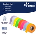 thumbnail image 4 of Perco 1 Line Multicolored Sleeve— 8,000 Labels for Perco Lite, X, Plus & Pro Guns—Includes White, Yellow, Blue, Lavender & Fluorescent Colors (Red, Green, Pink, Orange)— 8 Rolls, 1 Sleeve—Made in USA, 4 of 7