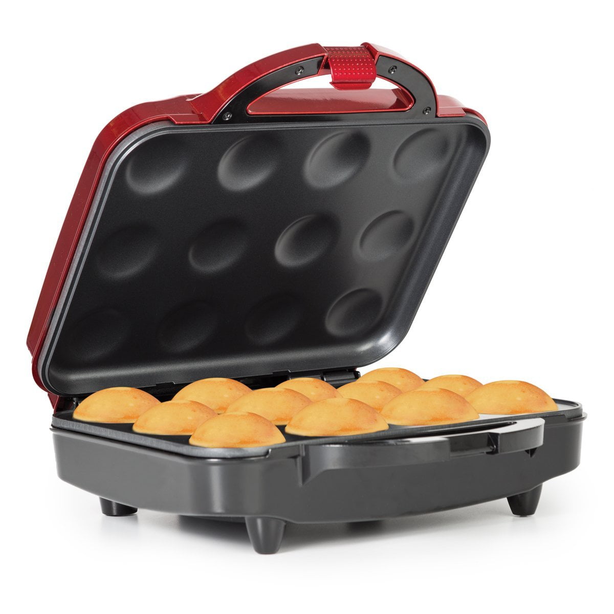 Holstein Housewares Metallic Red Cupcake Maker, 12