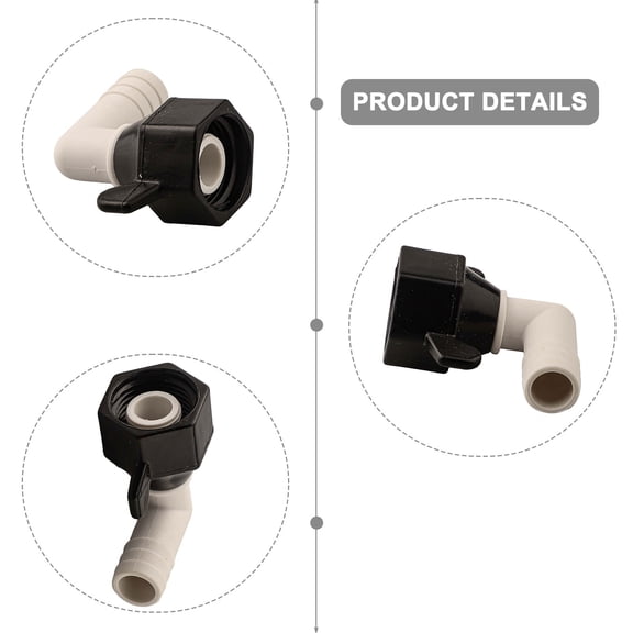 Beisidaer Rv Water Pump Fittings 12X14 Barb Elbow And Straight With Sealing Tape