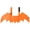 Bell Style Orange Wings, variant on Halloween Pet Costume Bat Wings with Bells for Cats & Dogs