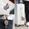 thumbnail image 6 of Ice Cream 2pcs PU Leather Round Bag Tags with Privacy Cover and Name ID Tag - Suitcase Tags for Travel Luggage, Handbags, Backpacks, School Bags, 6 of 6