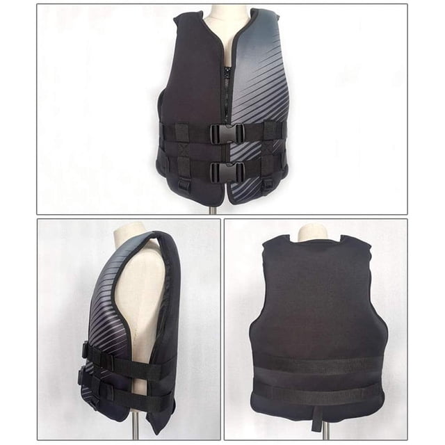 Chaleco salvavidas para nios adultos, ayuda a la flotabilidad anticolisión, chaleco salvavidas de seguridad de neopreno para esquí acuático, natación, pesca, canotaje, Kayak ANGGREK HF1014