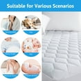 thumbnail image 6 of JPHOME King Size 100% Waterproof Mattress Protector, Quilted Fitted Mattress Pad, Breathable Soft Mattress Cover, Deep Pocket Fitted 8" - 21", Noiseless and Comfortable (78" x 80", White), 6 of 7