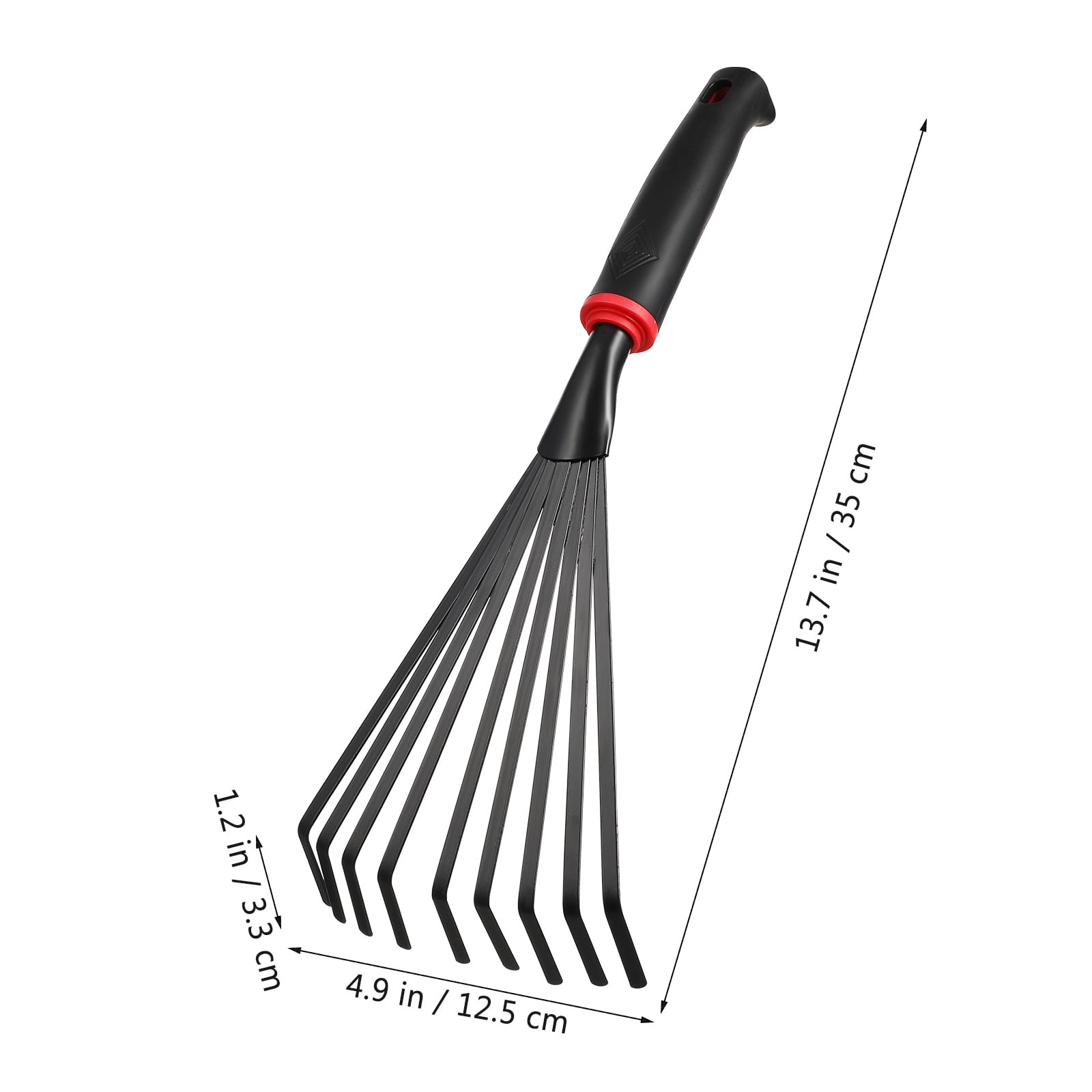 MLINS 2pcs Gardening Rakes Short Handle Rakes Small Hand Rakes Metal Lawn Yard Rakes Gardening Hand Tools
