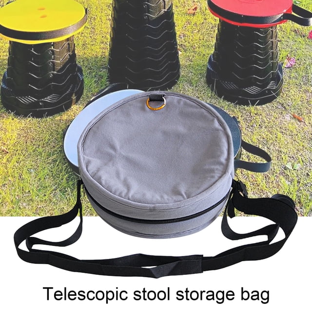 Stool Shoulder Bag Soft Cushion Wear-resistant Easy to Carry Storage Stool Nylon Webbing Telescoping Collapsible Stool Storage Bag for Outdoor