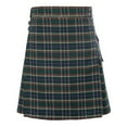 thumbnail image 3 of XIAOCHA Summer Plaid Graphic Midi Skirt for Women Tartan Print Pleated Side Pocket Uniform Long Skirts, 3 of 5