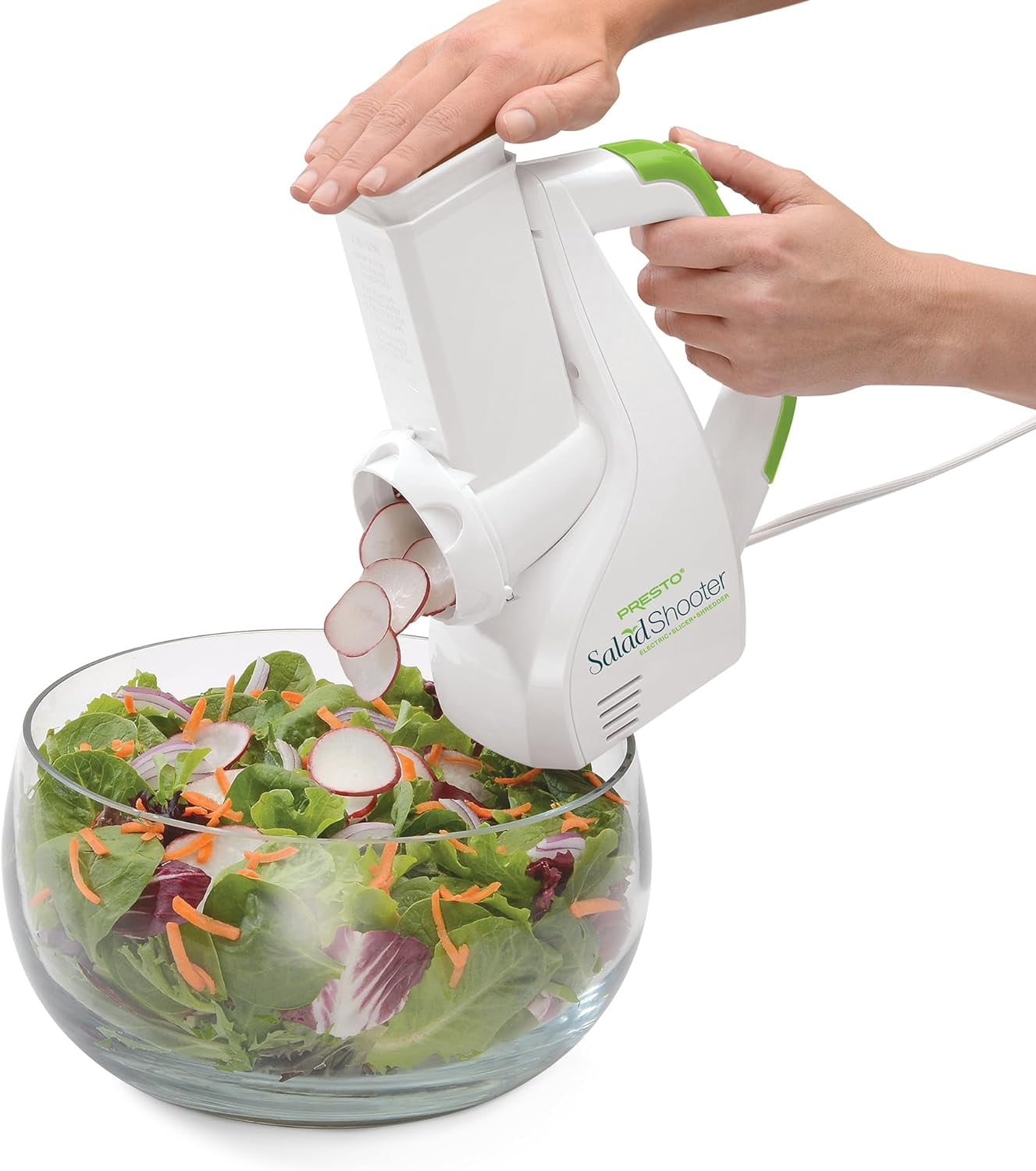 Presto Shooter Electric Slicer/Shredder, White