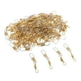 thumbnail image 2 of S SERENABLE 100pcs Fishing Rolling Barrel Swivel with Interlock Snap Pin Solid Rings Length 34mm, 2 of 8
