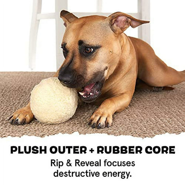 Dog Chew Toys for Aggressive Chewers, 3 Packs Natural Rubber Dog Toys for  Large Dogs, Dog Balls Treat Dispensing Dog Puzzle Toys, Large Interactive