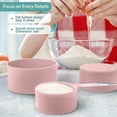 thumbnail image 2 of 8 Pcs Measuring Cups And Spoons Kit, with Stainless Steel Handles Pink, 2 of 8