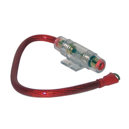 Lanzar Contaq 4 Gauge 1' Power Cable & In-Line Fuse Kit
