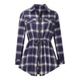 thumbnail image 1 of Ichuanyi liquidación de la moda mujeres retro manga larga venda de jaleo de cañón en V sólido blusa casual ICHUANYI WER202308241818, 1 of 6