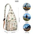 thumbnail image 3 of Waterproof Hiking Backpack Sling Bag for Women – Lightweight Crossbody Bags with Adjustable Strap, Multipurpose Chest Bag for Travel, Outdoor Adventures & Everyday Use – Boho Vintage Mushroom Design, 3 of 4