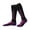 Black & Purple, variant on 1 Pair Ski Socks Knee High Stretchy Moisture Wicking Terry Thickened Quick Drying Winter Thermal Kids Girls Boys Snowboarding Climbing Stockings for Outdoor