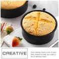 thumbnail image 3 of Amosfun 2-Piece Non-Stick Round Baking Pans Set, Black Stainless Steel Cake Molds for Home Baking and Cooking, 3 of 12